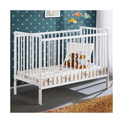 GENERIQUE Lit b&eacute;b&eacute; en bois - cypi - l 124 cm x p 65 cm x h 85 cm - blanc