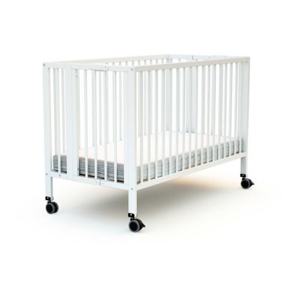 AT4 Lit b&eacute;b&eacute; pliant professionnel 60x120 blanc 