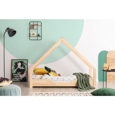 ADEKO KIDS Lit cabane 70x140 sommier inclus julie - bois