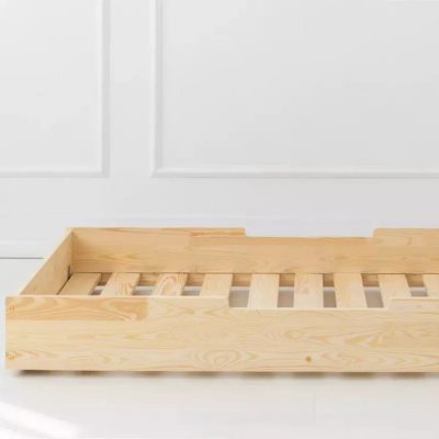 ADEKO KIDS Lit cabane 70x140 sommier inclus naturel