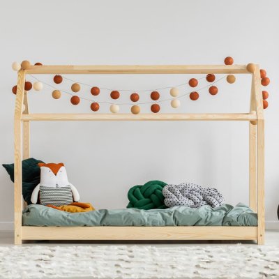 PETITS MEUBLES Lit cabane 90x190 sommier inclus c&eacute;lestine - bois