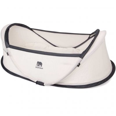 DERYAN Lit d'enfant de voyage Infant Baby avec moustiquaire Cr&egrave;me  - Cr&egrave;me
