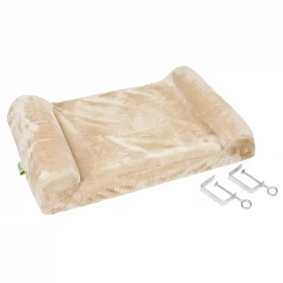 KERBL Lit de rebord de fen&ecirc;tre pour chats Beige 36 x 56 cm 82656  n/a