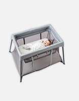 NOUKIE S Lit de voyage avec berceau Mix & Match gris