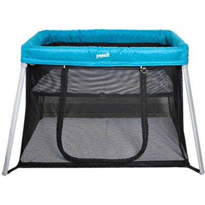YOUPALA Lit de voyage double Bassinet - Zephir lagon bleu