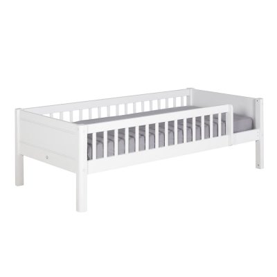 ID KIDS Lit enfant avec barrieres Victoria Blanc 90x190 cm - Blanc