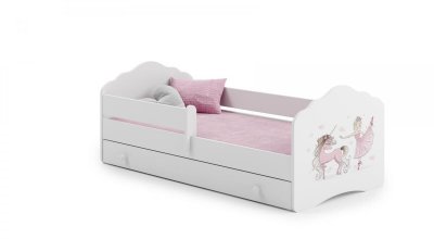 1001JOUETS Lit enfant Edy+ tiroir de rangement - 160x80cm Danseuse - avec - avec matelas