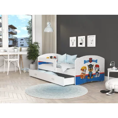 KIDS LITERIE Lit Enfant Happy 80x160 Pat Patrouille Livr&eacute; avec Sommier , Matelas et Tiroir.