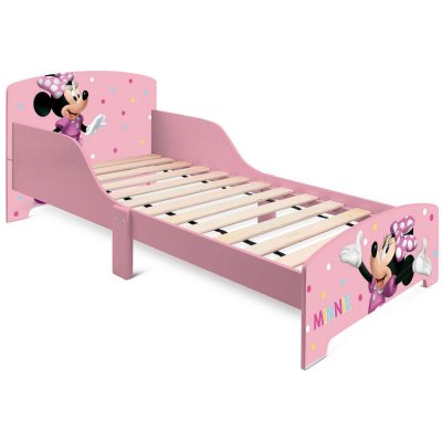 ARDITEX Lit enfant - Minnie - 140x70 cm - Bois - 100% licence Disney