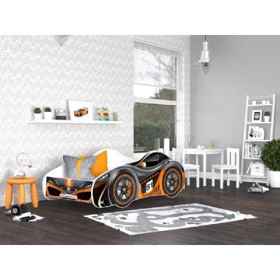 KIDS LITERIE LIT ENFANT VOITURE 17 FEDERAL 70x140 livr&eacute; avec sommier et matelas de 7cm OFFERT.