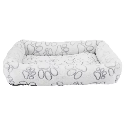 TRIXIE Lit nando, angulaire 60 &times; 50 cm, gris clair