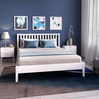 Lit parker 160x200 / blanc