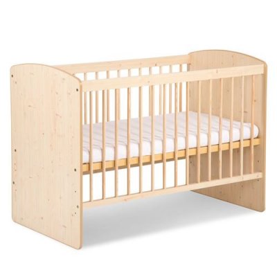 LITTLE SKY BY KLUPS Lit pour b&eacute;b&eacute; Karolina II en bois - Beige - 120 x 60 cm