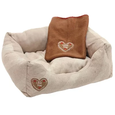 KERBL Lit pour chiens Love You 47 x 37 x 11 cm Beige 81231  - N/A