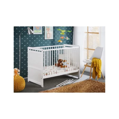 GENERIQUE Lit pour Enfant Tymek - 120 x 60 cm - Blanc - avec Matelas