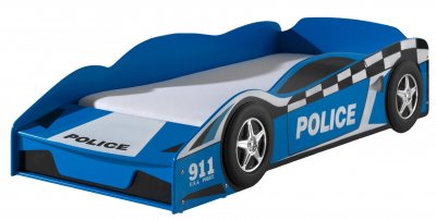 VIPACK Lit Swithome Police 70x140 Bleu/Blanc/Noir
