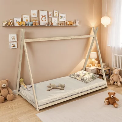 LES TENDANCES Lit tipi Waka - Chambre Enfant Naturel