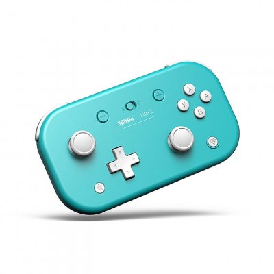 8BITDO Lite 2 Turquoise Manette Bluetooth pour Nintendo Switch, Raspberry, Android et Windows