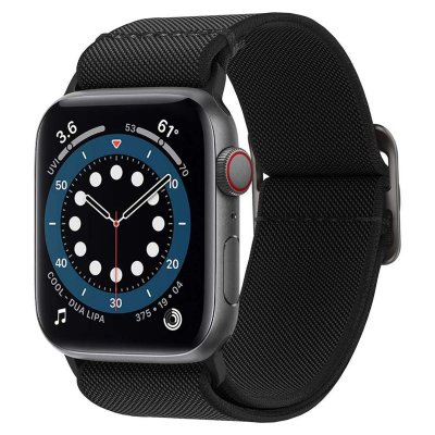 SPIGEN Lite Fit - Bracelet pour montre intelligente - noir - pour Apple Watch (42 mm, 44 mm, 45 mm, 49 mm)