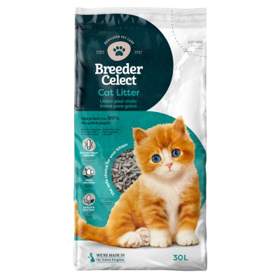 BREEDER CELECT Liti&egrave;re pour Chat en Papier Recycl&eacute; BreederCelect 30 L Trixie