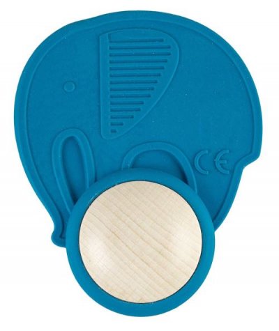 LITTLE BIG THINGS  - Hochet Elephant - Frid0+ bleu - Bois,Caoutchouc - lbt1500405