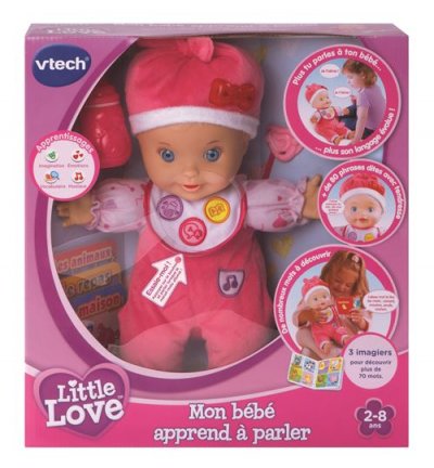 VTECH LITTLE LOVE Mon b&eacute;b&eacute; apprend &agrave; parler