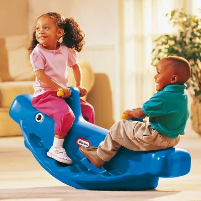 LITTLE TIKES  Preschool Whale Teeter Totter - Blue - 4 Pack