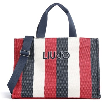 LIU JO  pour femme. 2A6026-T2176 Sac &agrave; main ray&eacute; bleu marine (OSFA), Casuel, Coton