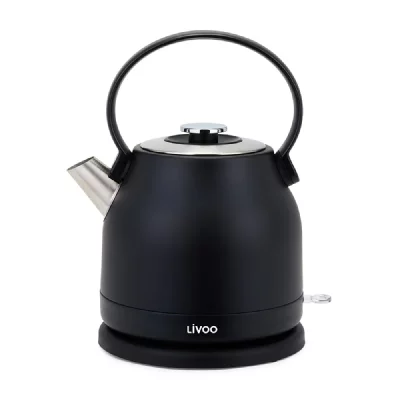 LIVOO  - bouilloire &eacute;lectrique 1.5l 2200w noir dod202n - DOD202N