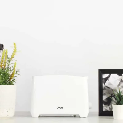 LIVOO  DOD162W - Grille-pain - 2 tranche - 2 Emplacements - blanc 