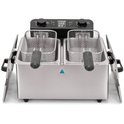 LIVOO  Friteuse double 2 x 3 L inox DOC217 