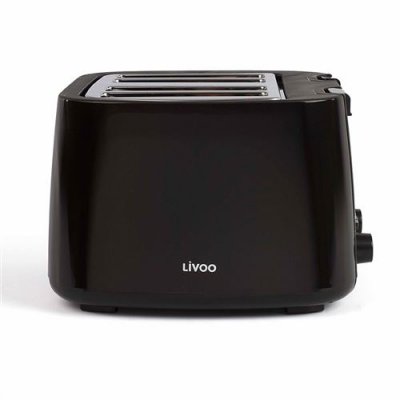 LIVOO  - Grille-pain quatre fentes Couleur Noir - 1500W DOD167N