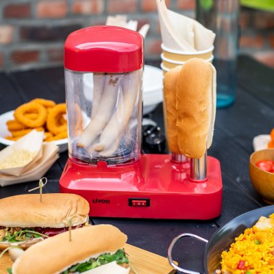 LIVOO  - Machine &agrave; hot-dog, Cuisson vapeur, Capacit&eacute; 6 saucisses DOC238
