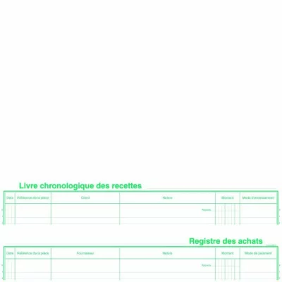 EXACOMPTA Livre chronologique des recettes - 4410E -  - 24 x 32 cm
