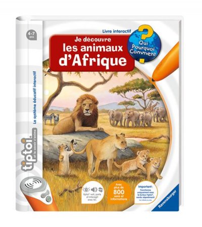 RAVE Livre Tiptoi - Animaux d'Afrique
