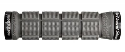 LIZARD SKINS  poign&eacute;es Northshore Lock-On 130 mm gris 2 pi&egrave;ces