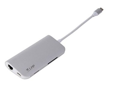 LMP  usb-c mini dock - dock usb-c 8 ports argent