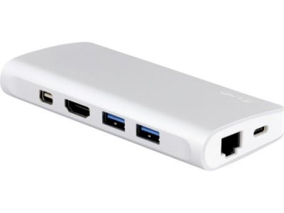 LMP  USB-C Travel Dock Argent - Dock USB-C 9 ports