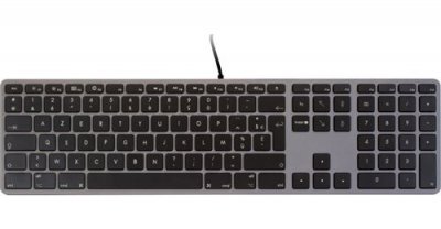  LMP USB Keyboard KB-1243 Gris sid&eacute;ral - Clavier AZERTY USB Mac
