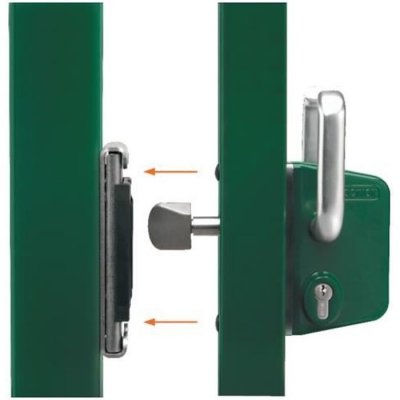 LOCINOX  - Serrure portail coulissant Inox profil 40 - LSKZ4040 U2L