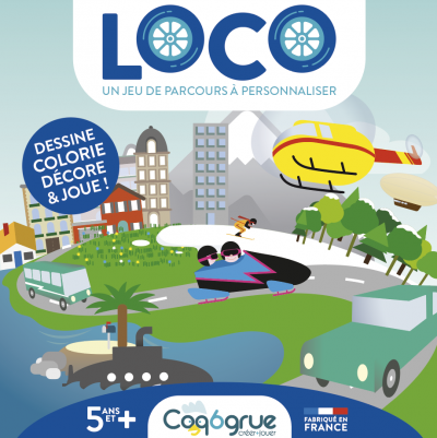 COQ6GRUE Loco - jeu de parcous &agrave; personnaliser LOC1912