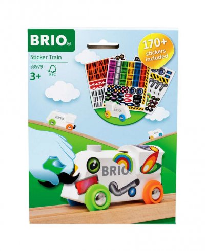Locomotive en bois &agrave; d&eacute;corer Multicolore Brio