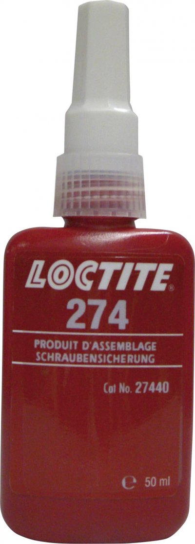 LOCTITE  - Frein filet &reg; 274 135382 R&eacute;sistance: moyen 50 ml A009291