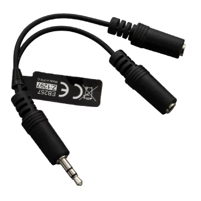 2DIRECT Logilink audio cable 0.20m 1x3.5 auf 2x3.5 stereo jacks (ca1046)