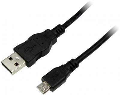 LOGILINK  CU0059 C&acirc;ble USB 2.0 A M&acirc;le/Micro B M&acirc;le 3m Noir