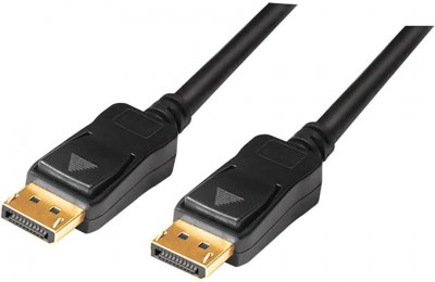 LOGILINK  CV0114, 20 m, DisplayPort, DisplayPort, M&acirc;le, M&acirc;le, Or