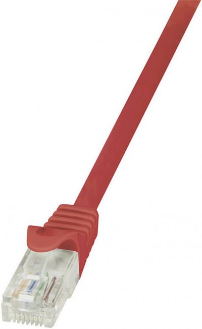 LOGILINK  EconLine C&acirc;ble r&eacute;seau Cat6 U/UTP AWG24 3 m Rouge