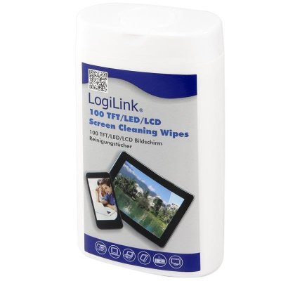 LOGILINK  Lingettes de nettoyage pour &eacute;crans TFT/LCD/LED, - Lot de 6