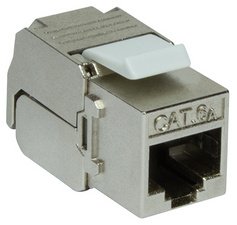 LOGILINK  Module Keystone Cat.6A, classe EA, blind&eacute;, gris