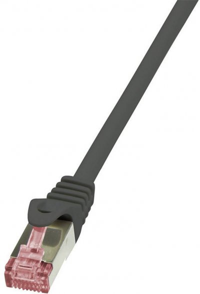 2DIRECT LogiLink PrimeLine C&acirc;ble r&eacute;seau Cat6 S/FTP AWG27 PIMF LSZH 0,50 m Noir